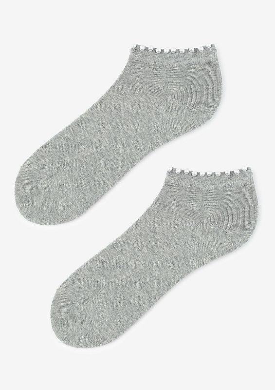 WOMEN'S COTTON POSH PEARLS SOCKS