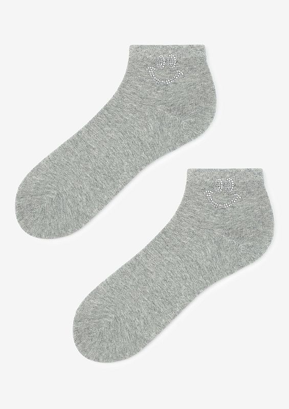 WOMEN'S COTTON SMILE FACE SOCKS