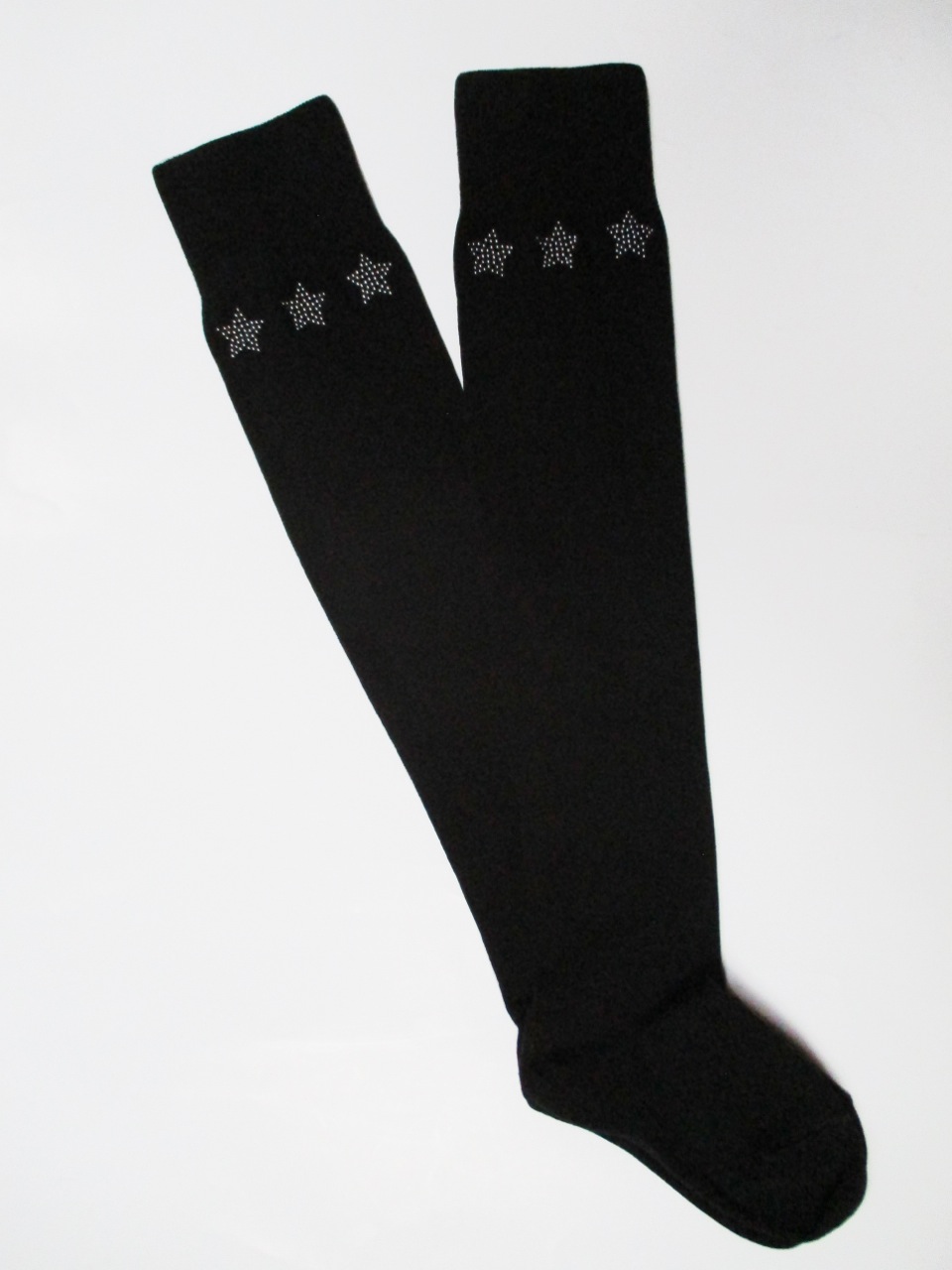 Oberschenkelhohe Socken 899 STERNE