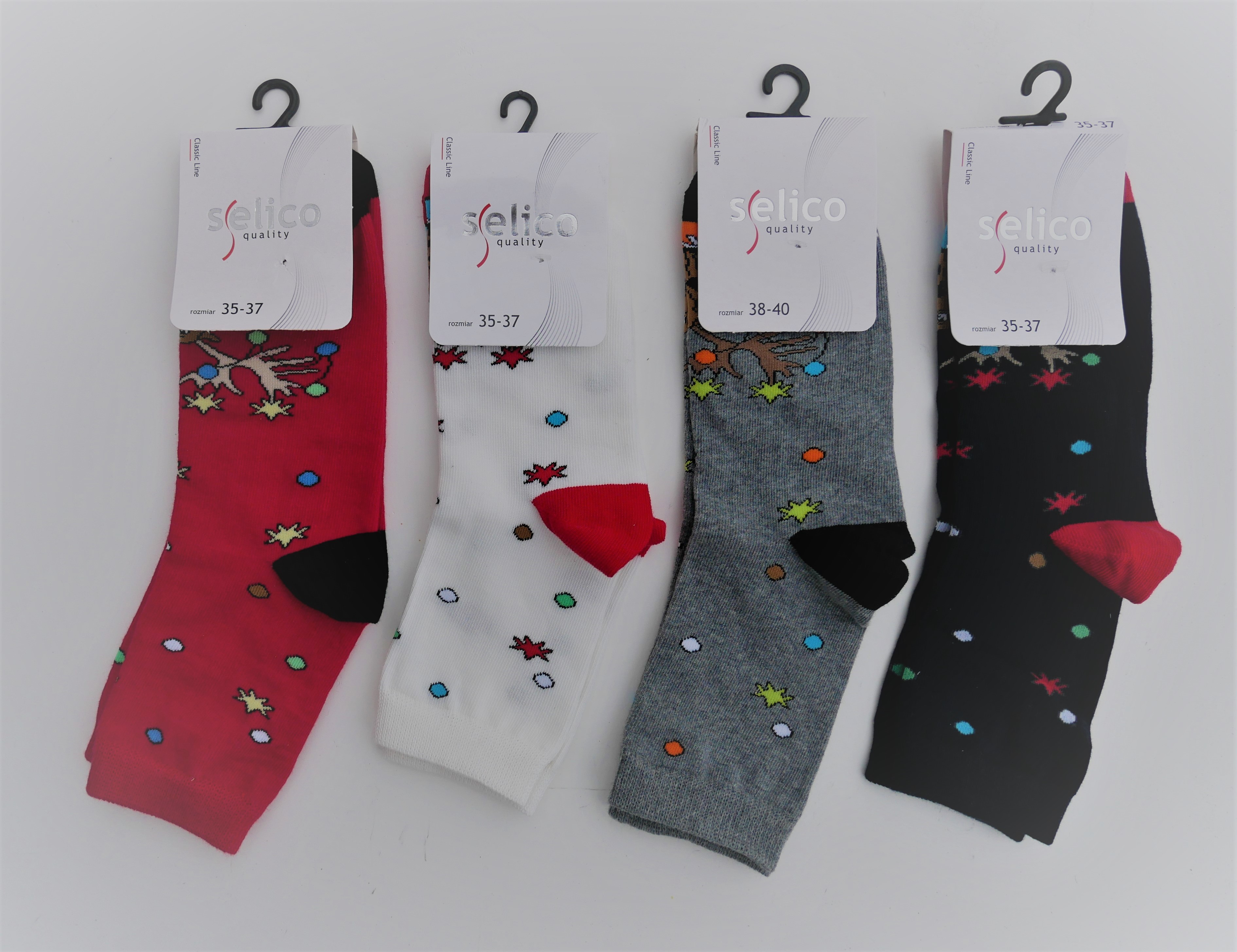  SELICO WOMEN'S CHRISTMAS SOCKS 12