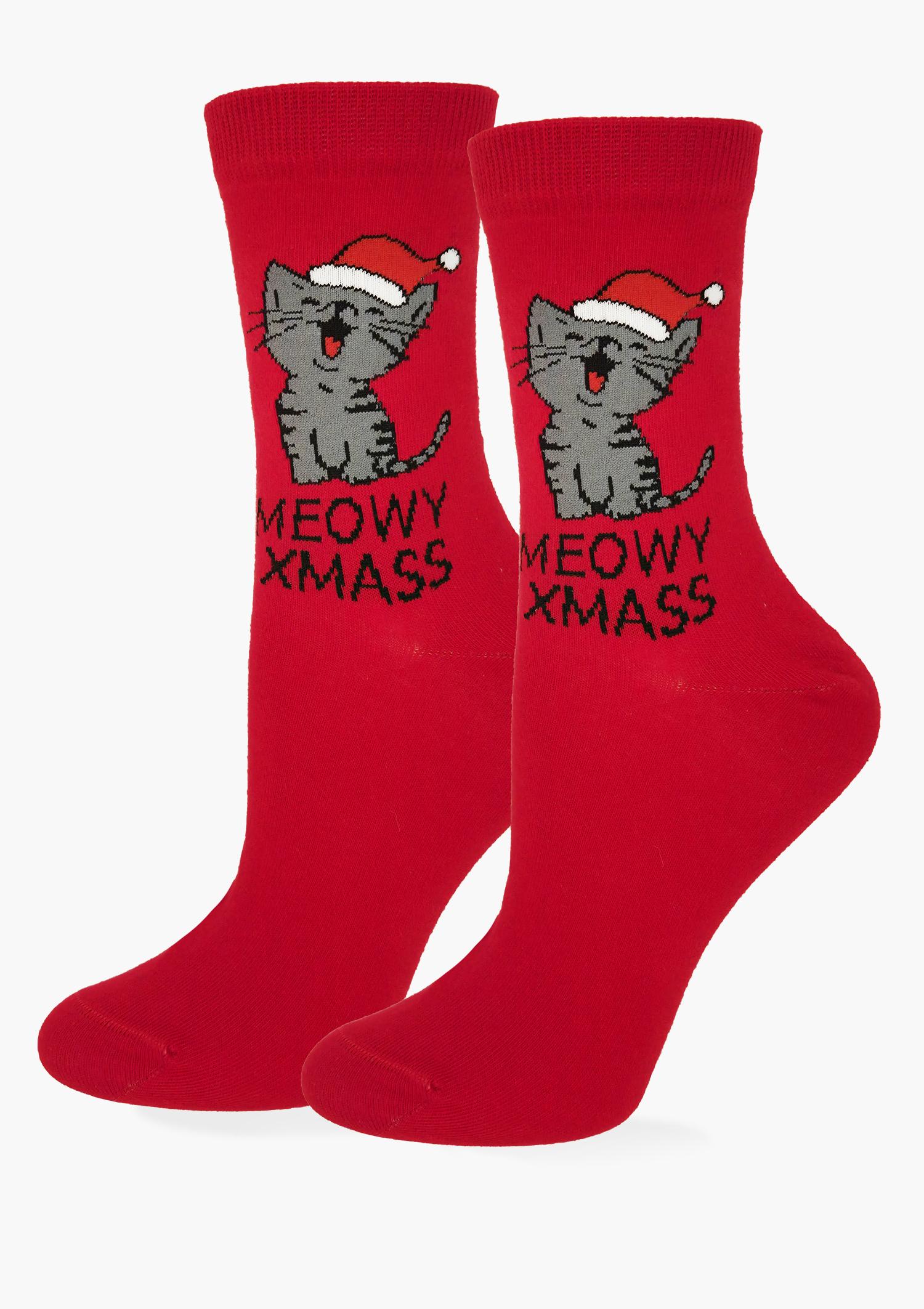 SKARPETKI  SL MEOWY CHRISTMASS