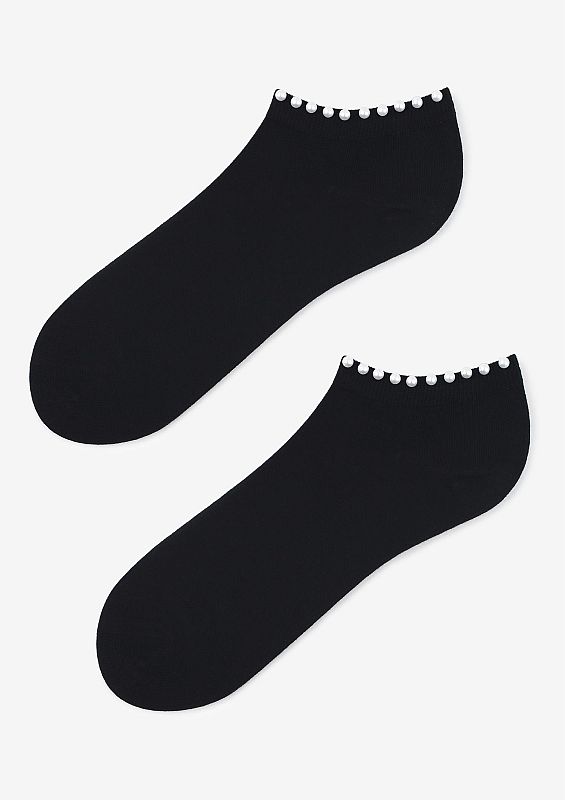WOMEN'S COTTON POSH PEARLS SOCKS