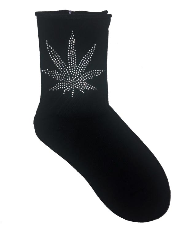 COTTON SHINY HIGH WOMEN'S SOCKS