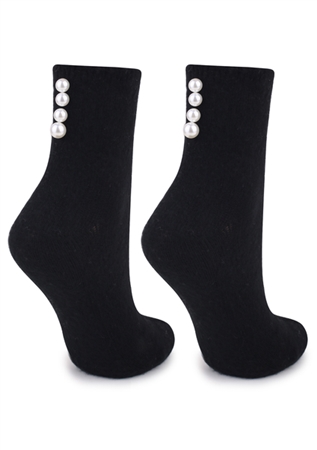 SOCKS ANGORA PEARLS N33