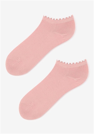 WOMEN'S COTTON POSH PEARLS SOCKS