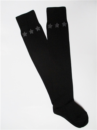 Oberschenkelhohe Socken 899 STERNE