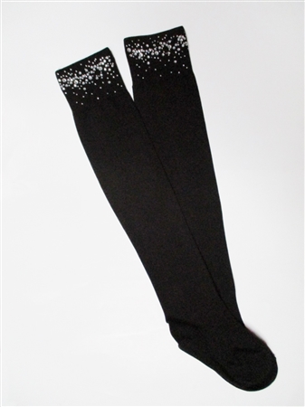 Oberschenkelhohe Socken 899 DIAMONDS