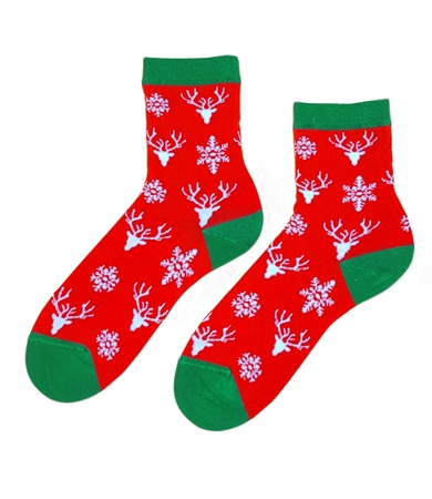 SL SNOW DEER SOCKS