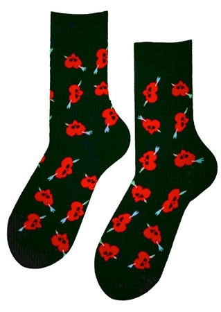 MEN VALENTINE HEARTS SOCKS